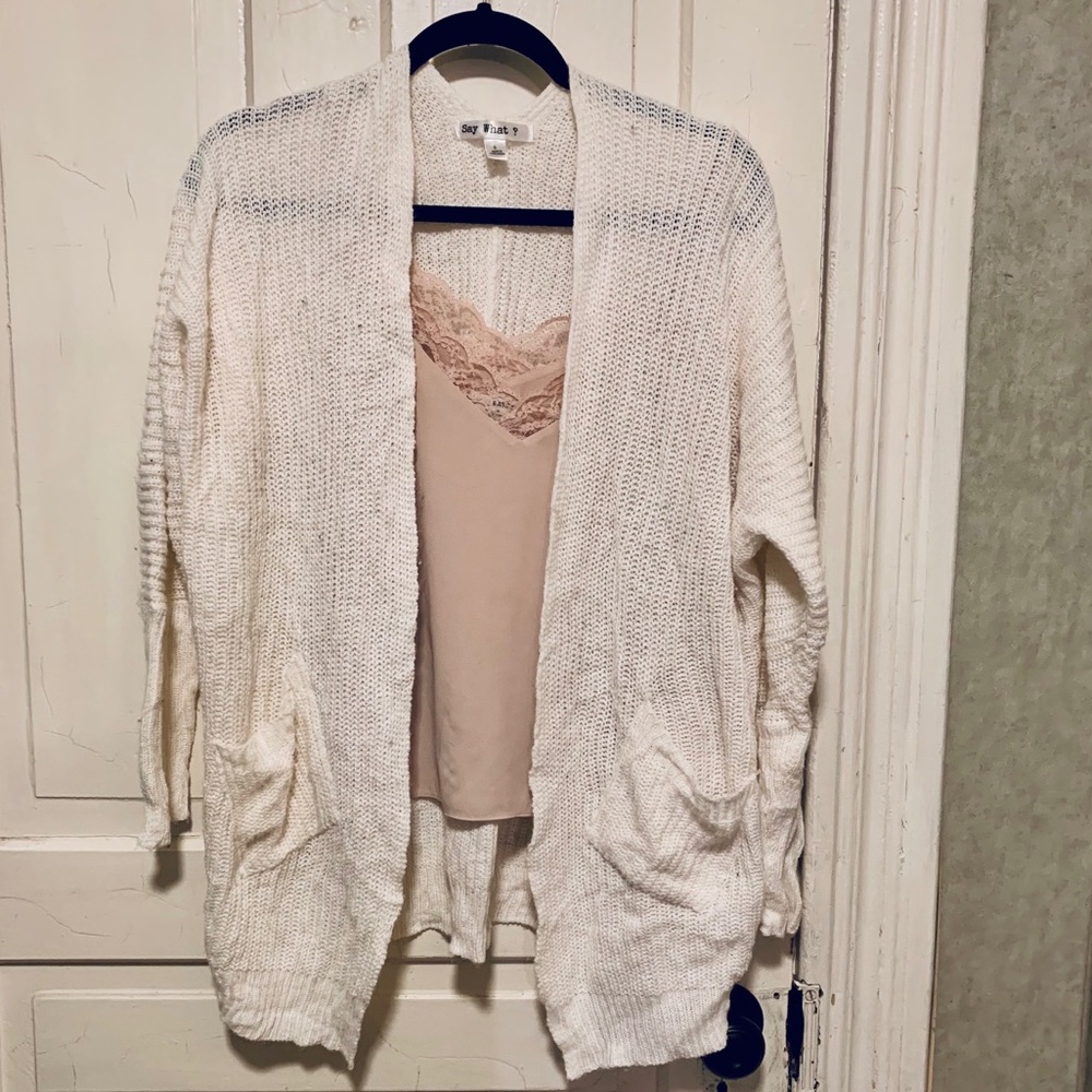 ADD ON $5 - Knit Cardigan with pockets